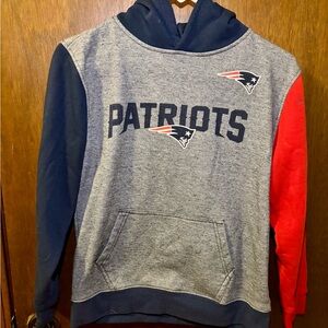 Patriots Gray and Red Boys Hoodie